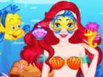 Obra de arte do rosto de Ariel